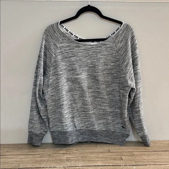 PINK Victoria's Secret Heathered Gray Sweater - Picture 1 of 5